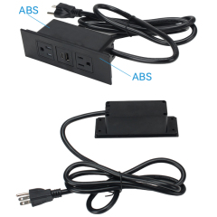 US Furniture Socket 2 AC Outlet USB Charging Type C charging 5V 3.0A Recessed in Desktops