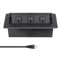 Conference table socket pop up box US table socket desktop pop up socket 3 USA outlets