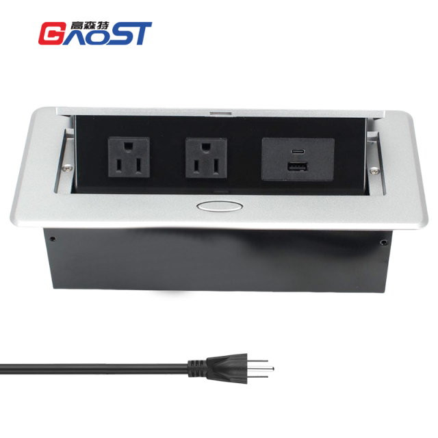 GAOST table sliver pop up socket countertop pop up plug countertop electrical outlets kitchen