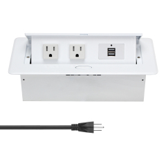 Table Power Socket US multifunctional hidden desktop pop up socket 1 USA outlets 2USB A for office furniture