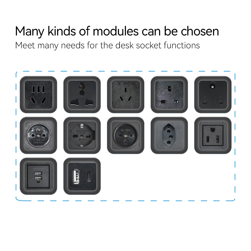 Sofa China pop up socket USB A Charger for desktop conference room