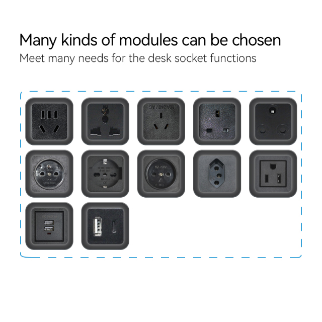 Sofa China pop up socket USB A Charger for desktop conference room