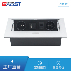 French table fast charging USB Tyope C pop up socket network cat6 RJ45 outlets