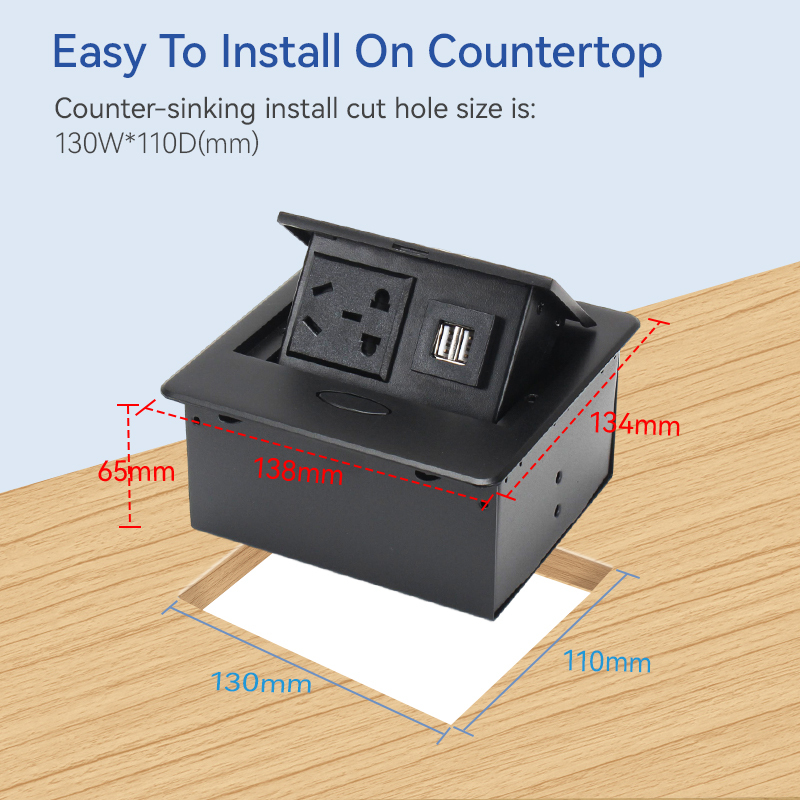 Sofa China pop up socket USB A Charger for desktop conference room