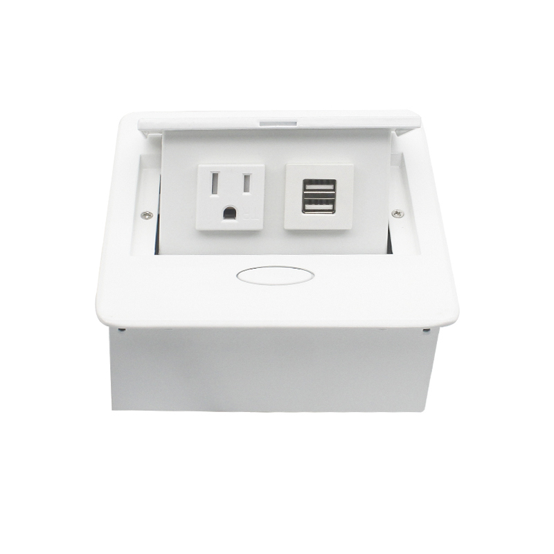 Table us pop up socket white 2 USB Charger extension usb c socket for sofa