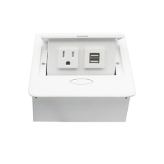 Table us pop up socket white 2 USB Charger extension usb c socket for sofa