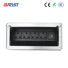Gaost UK flip up socket desktop power strip 4 UK outlets type c charger