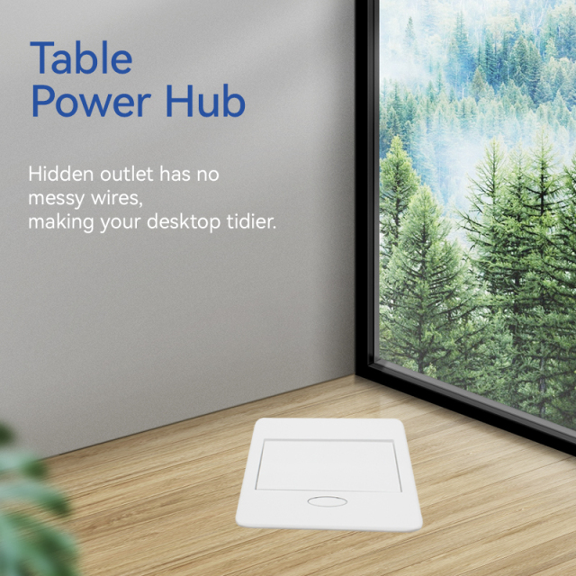 Table us pop up socket white 2 USB Charger extension usb c socket for sofa