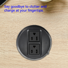 USA Desktop Power Grommet Kitchen Recessed Power Strip Outlet Extension Cords for Computer Desktop Socket Outlet