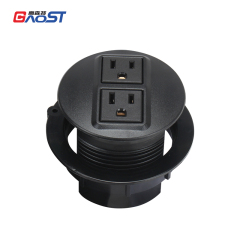 USA Desktop Power Grommet Kitchen Recessed Power Strip Outlet Extension Cords for Computer Desktop Socket Outlet