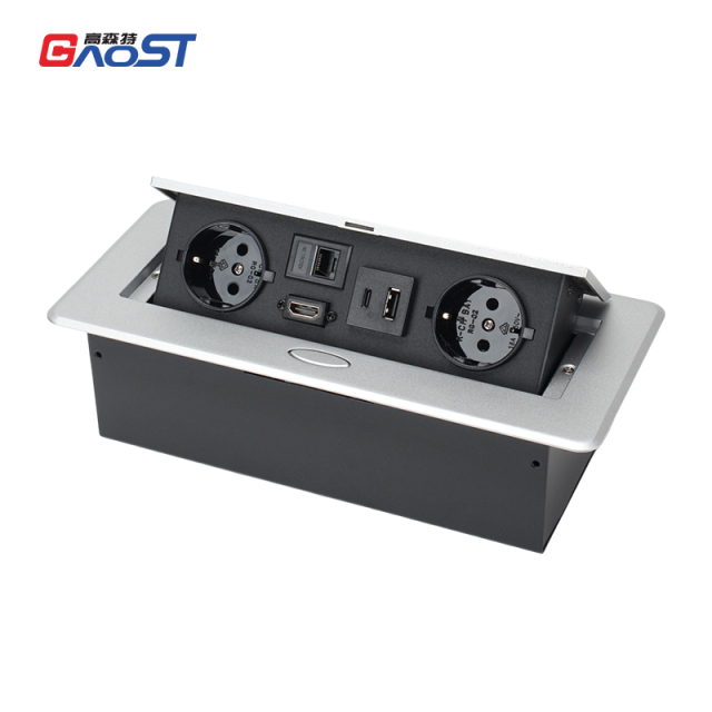 Pop Up Outlets with PD 30W USB Ports HDMI USB A+C Charger