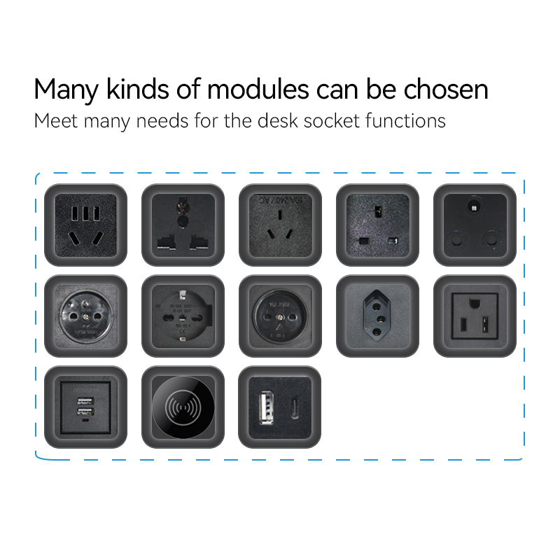 Pop Up Outlet Electrical Power Socket for Kitchen Countertop, Retractable Recessed Power Strip Hidden Outlet with 18W Wireless Charger pop up wireless charger
