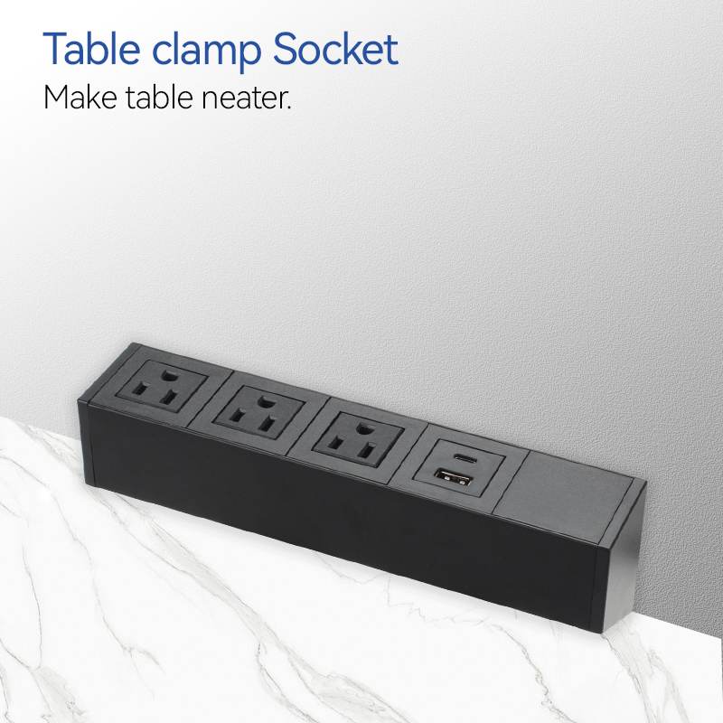 Desk Clamp Socket Pd20w USB fast charging Table Socket Canada Outlet
