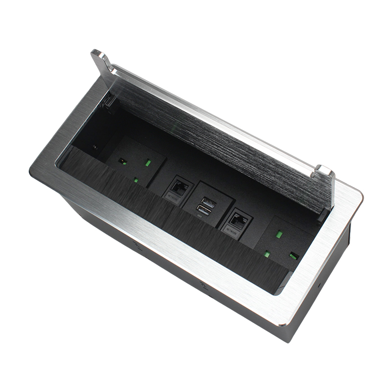 Built in electric flip up socket standard pop up power socket with 3 sockets