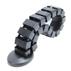 plastic Office desk snake wire management box adjustable snake cable tra