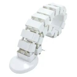 plastic Office desk snake wire management box adjustable snake cable tra