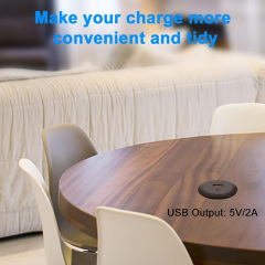 Desk USB Power Grommet Outlet USB3.0 Charging Station Built-in 1 USB-A and 1 USB-C Ports