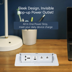 Table universal pop up socket pd20w USB 2cat6 for office