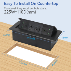 Intelligent Fast Charging Furniture Power Strips Universal Power Strip With Fast Charging USB