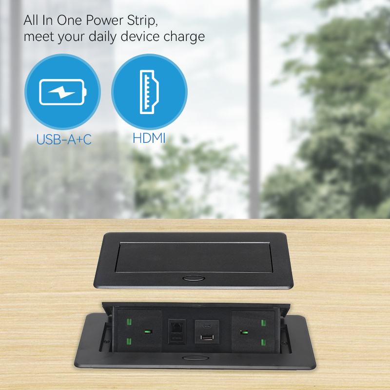 Intelligent Fast Charging Furniture Power Strips Universal Power Strip With Fast Charging USB