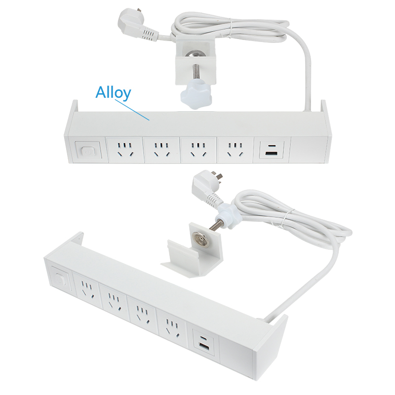 Table GB switch phone ipad clamp socket desk edge power strip PD 65W 20 W optional