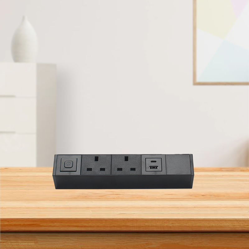 Table Extension Socket With Clamp Desk Edge Electric Socket With Switch Pd 20 W Type C Edge Mount Power Strip