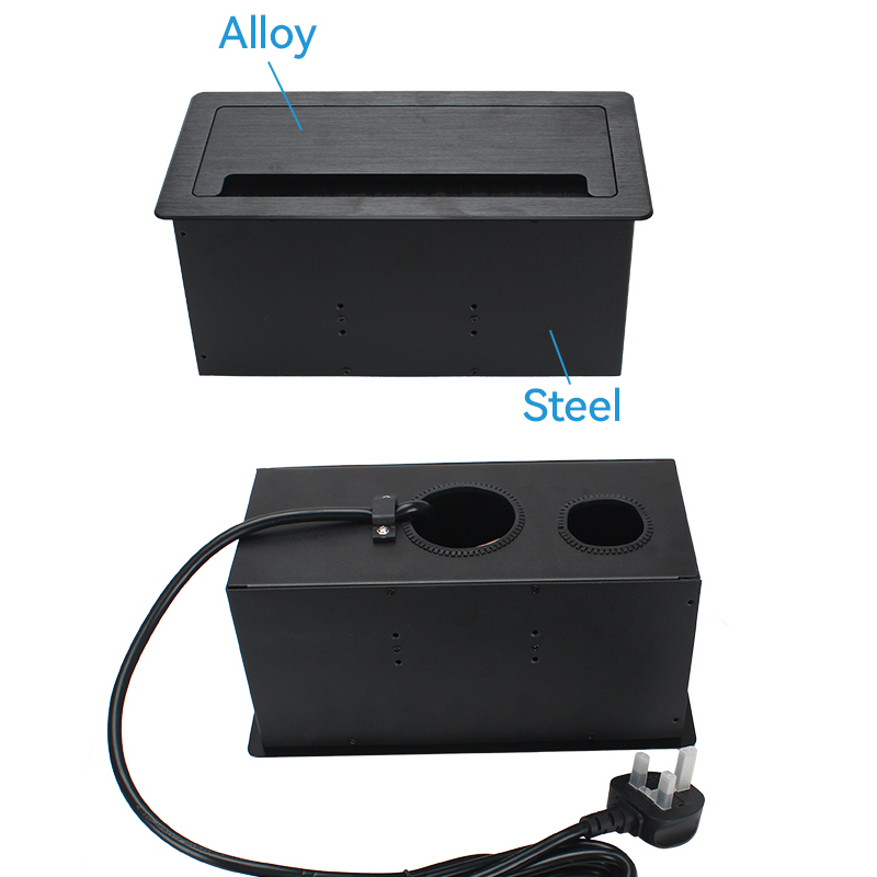 Conference Tabletop Electrical Universal Flip Up Socket Charger Fast Charging Pad For All Mobile Phone