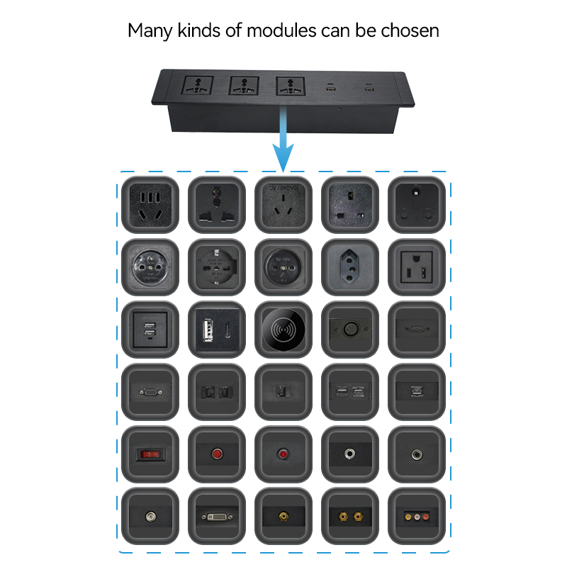 Factory Supplier Fast Charging Furniture Power Strips Universal Power Strip With Fast Charging USB