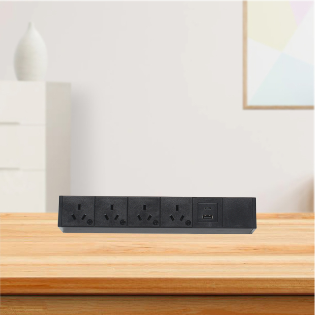 Table Extension Socket With Clamp Desk Edge Charging Pad Qi Fast Charger Station Custom Logo Socket