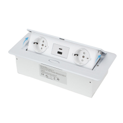 Smart Office Tabletop Box Pop Up Table Power Socket With Usb Fast Charging Type C For Furniture
