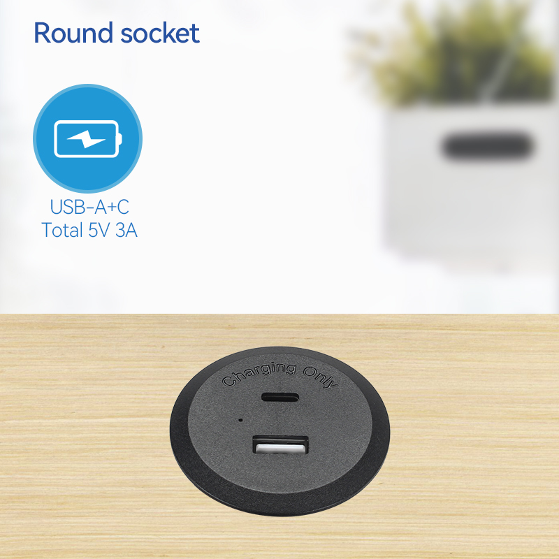 Usb power grommet Sofa USB charger PD20W Type C charger Hole 45mm