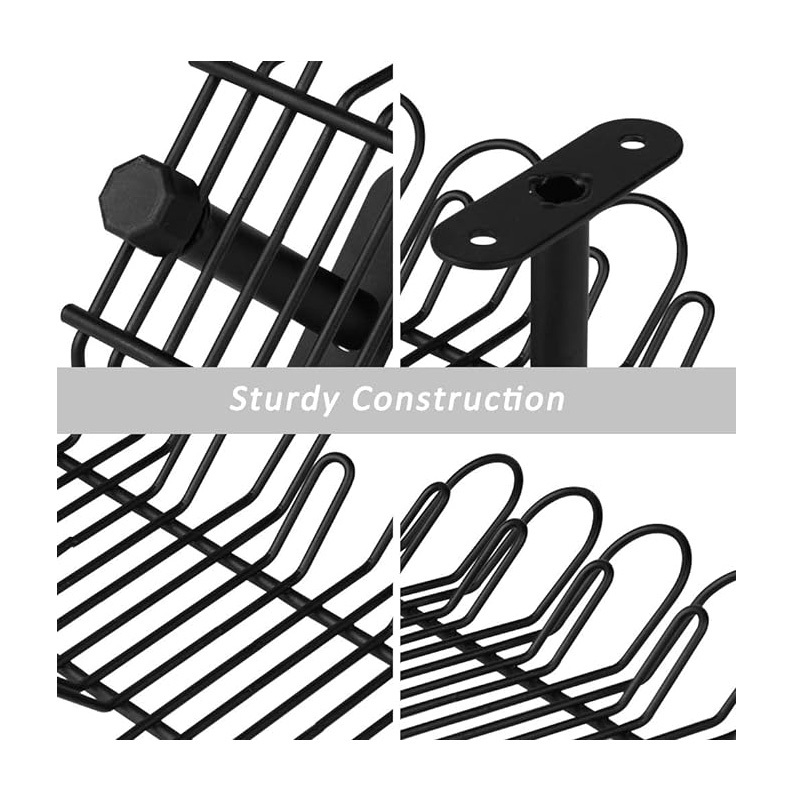Under Desk Black Cable Management Waterproof Sturdy Steel Desk Wire Storage Organizer