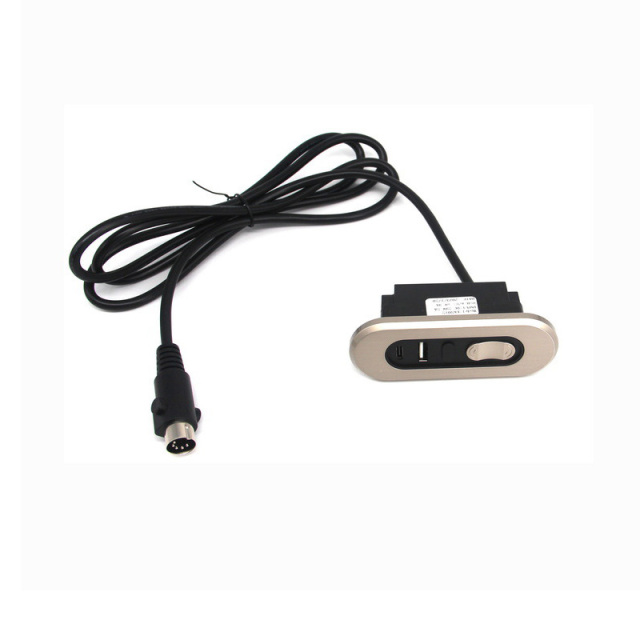 Power Recliner Lift Chair Electric Sofa 5 Button 5 Male Pin 2 Female Pin Hand Control Replacement with USB