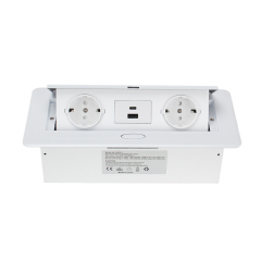 Smart Office Tabletop Box Pop Up Table Power Socket With Usb Fast Charging Type C For Furniture