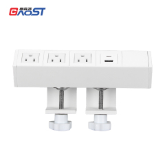 Smart Recessed Under Clamp Power Strip Usb Pd 18 W/Pd 20 W Type C Power Strip For usa