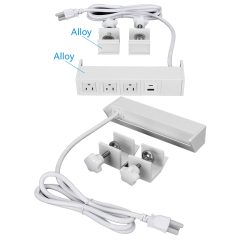 Smart Recessed Under Clamp Power Strip Usb Pd 18 W/Pd 20 W Type C Power Strip For usa