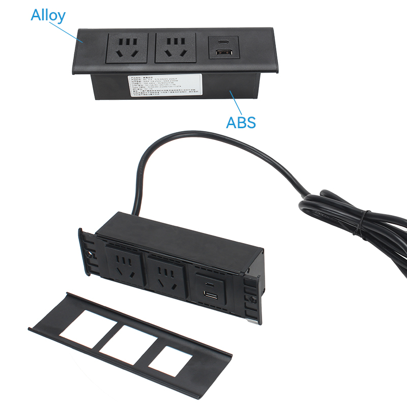 Table desk clamp power strip with PD20W typec charging