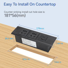Table desk clamp power strip with PD20W typec charging