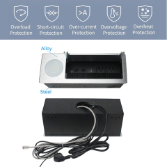 Conference Smart Power Socket Wireless Hydraulic Control Power Socket 3 Pin Multimedia Power Socket