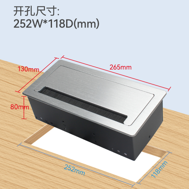 Flip Up Tabletop Socket Double Universal Power Plug Used In Office Room