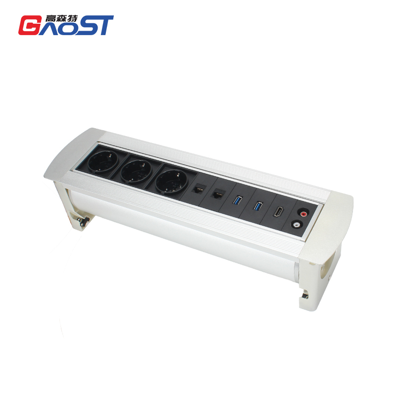 Manual Rotary USA Conference Alloy Eu Rotary Power Sockets Electrical Socket USB 16A Outlet