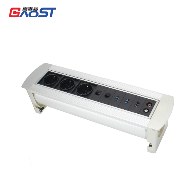 Manual Rotary USA Conference Alloy Eu Rotary Power Sockets Electrical Socket USB 16A Outlet