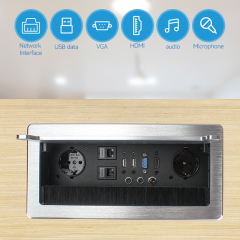 Smart hidden flip up tabletop socket covers eu flip up socket