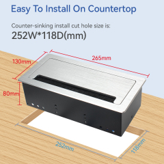 Factory Wholesale Desk Recessed Usb Type C Charger Flip Up Tabletop Socket Covers Socket