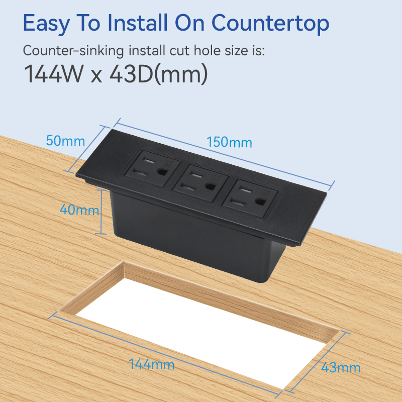 Smart Socket Surge Protector Multiple Socket Power Strip 3 TR Outlets