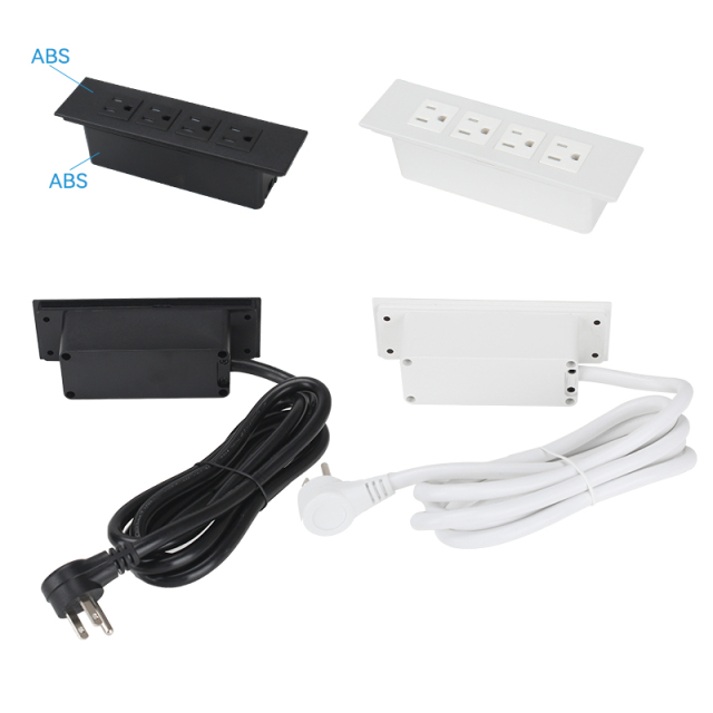 Wholesale Power Strip Black Suppliers Charging Power Strip US Table USB Power Strip Fast Charging USB Socket
