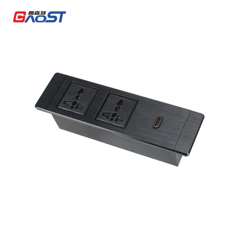 New Design Multimedia Retractable Universal Conference Desktop Power Strip Extension Cable