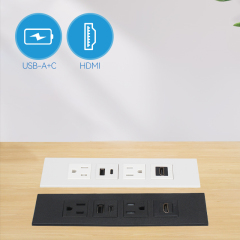 Hot Sale Fast Charging PD65w Power Strip With Type C Surge Protector Desk In Power Strip US Socket