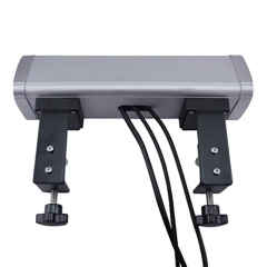 Conference Sliver Desk Clamp Rj45 Aluminum Alloy Socket Tabletop Mount Cat6 Socket For Furniture