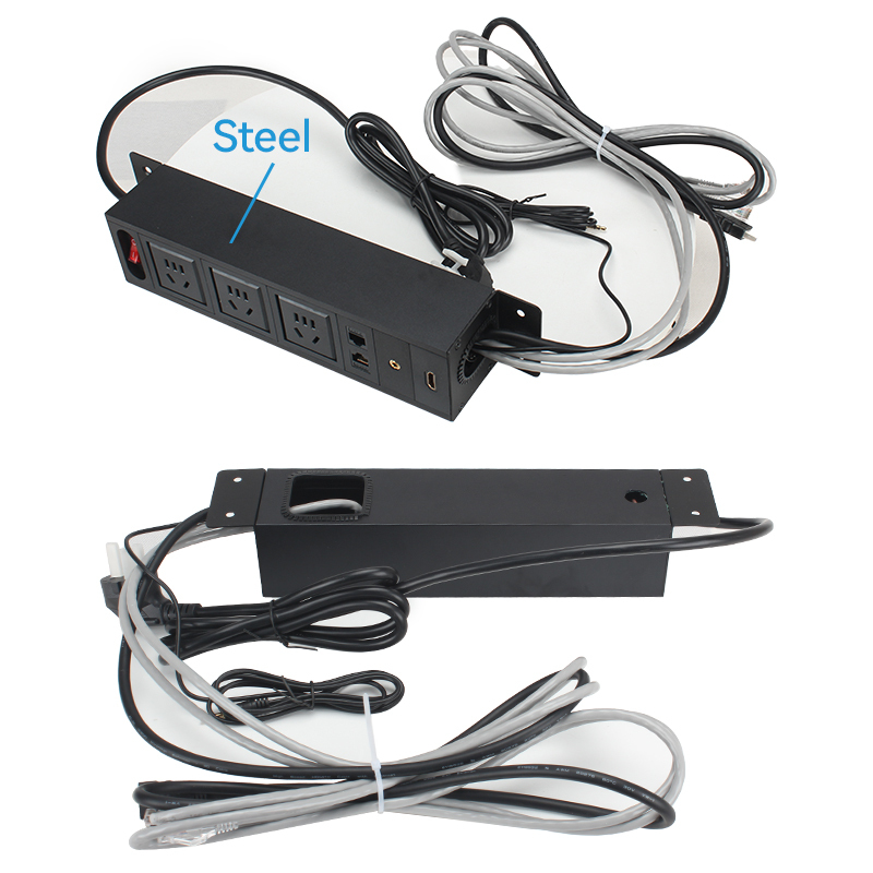 New Design Multimedia Retractable Power Strip Mould Mount On Cat6 10ft Led Strip Battery Powered